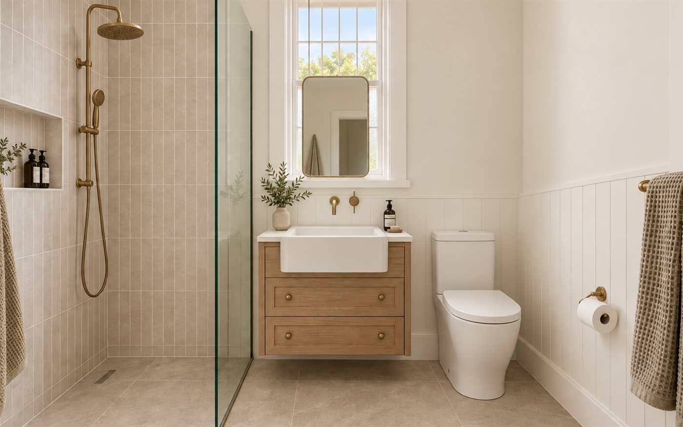 Bathroom renovation, after